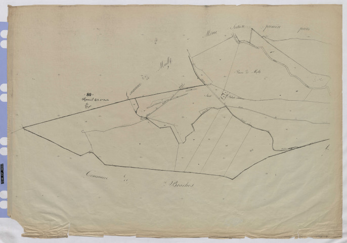 Plan du cadastre rénové - Moreuil : section G2