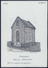 Welles-Pérennes (Pérennes , Oise) : petite chapelle en briques - (Reproduction interdite sans autorisation - © Claude Piette)