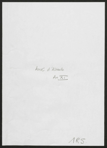 Arrondissement d'Abbeville : tableau général des conscrits, tableau supplétif , des conscrits, tableau des conscrits pour le quart de supplément de l'armée active, tableau des conscrits de l'armée de réserve, tableau des conscrits pour le quart de, supplément de l'armée de réserve, tableau des conscrits sursitaires. - Arrondissement d'Amiens : tableau des conscrits pour l'armée active, l'armée de réserve, et les quarts de suppléments respectifs, tableau récapitulatif par cantons (justices de paix, et réunions). de l'année 1802-1803