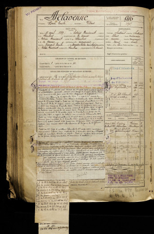 Delavenne, Henri Emile, né le 18 avril 1889 à Estrées-Deniécourt (Somme), classe 1909, matricule n° 916, Bureau de recrutement de Péronne