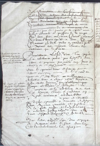 Etude de Me Antoine Ricard à Amiens (étude n°25). [Divers , année 1667]