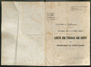 Tirage au sort (arrondissements de Doullens et de Montdidier) de l'année 1854