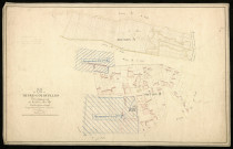 Plan du cadastre napoléonien - Buire-Courcelles : développements des sections A2 et B2