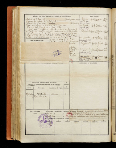 Briois, Ernest Emile Auguste, né le 11 août 1892 à Mondicourt (Pas-de-Calais), classe 1912, matricule n° 432, Bureau de recrutement d'Abbeville