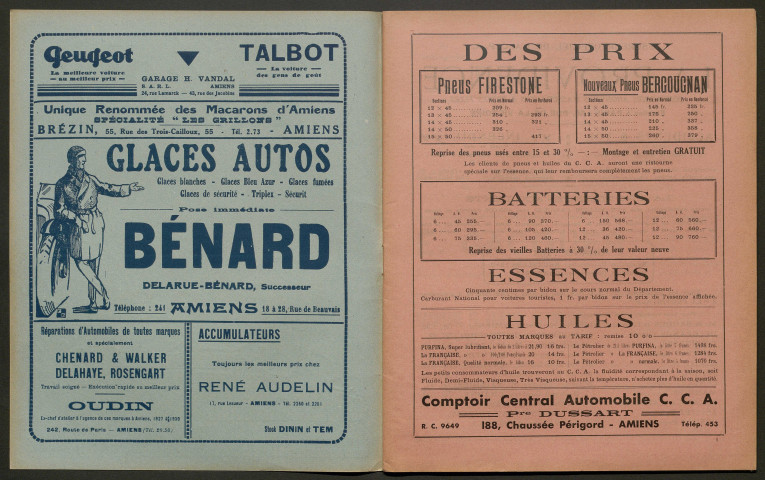 L'Automobile au Pays Picard. Revue mensuelle de l'Automobile-Club de Picardie et de l'Aisne, 261, juin 1933