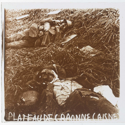 Plateau de Craonne (Aisne), cadavres allemands E155