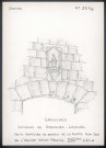 Grouches (commune de Grouches-Luchuel) : petit oratoire au-dessus de la porte mur sud de l'église Saint-Martin - (Reproduction interdite sans autorisation - © Claude Piette)