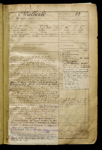 Malherbe, Léon Eugène Joseph, né le 09 mars 1886 à Rebreuviette (Pas-de-Calais), classe 1906, matricule n° 25, Bureau de recrutement d'Abbeville