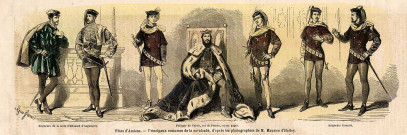 Fêtes d'Amiens.- Principaux costumes de la cavalcade, d'après les photographies de M. Maurice d'Halloy