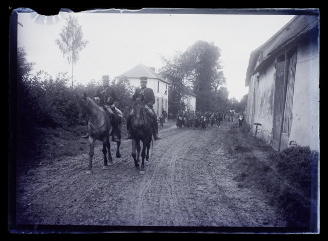 Manoeuvres de septembre 1902 - artillerie à Oresmaux