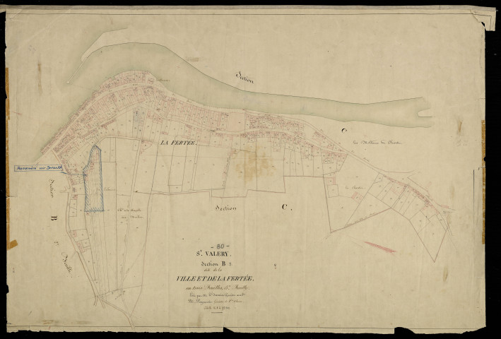 Plan du cadastre napoléonien - Saint-Valery-sur-Somme (Saint Valery) : Ville (La) ; Fertée (La), B3