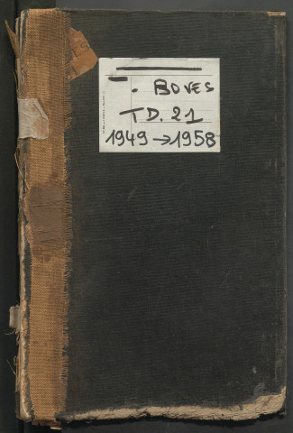 Table des successions et absences du bureau de Boves