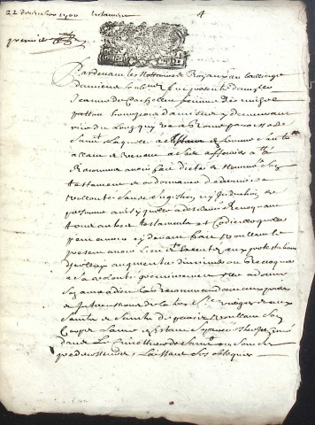 Etude de Me Nicolas Rouget à Amiens (étude n°5). Minutes des années 1700-1710