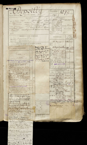 Depoilly, Clément Cyrille, né le 07 juin 1890 à Feuquières-en-Vimeu (Somme), classe 1910, matricule n° 1079, Bureau de recrutement d'Abbeville