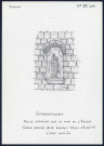 Guignemicourt : niche oratoire sur le mur de l'église - (Reproduction interdite sans autorisation - © Claude Piette)