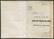 Tirage au sort (arrondissement de Péronne) de l'année 1856