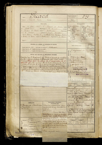 Picard, Edouard Lucien, né le 16 février 1895 à Fontaine-sur-Somme (Somme), classe 1915, matricule n° 570, Bureau de recrutement d'Abbeville
