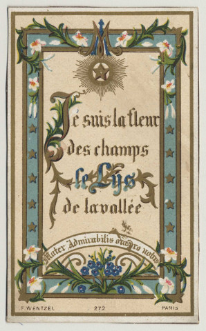 Je suis la fleur des champs. Le Lys de la vallée. Prière pour rendre grâce à Dieu