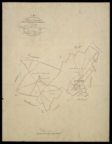 Plan du cadastre napoléonien - Translay (Le) : tableau d'assemblage