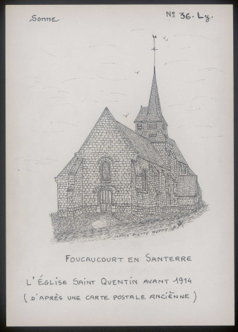 Foucaucourt-en-Santerre : église Saint-Quentin - (Reproduction interdite sans autorisation - © Claude Piette)