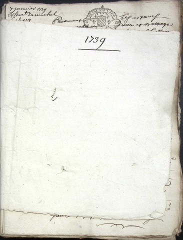 Etude de Me Charles Machart à Amiens (étude n°16). Minutes de l'année 1739