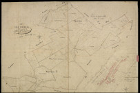 Plan du cadastre napoléonien - Longuevillette : A, B et développement de B