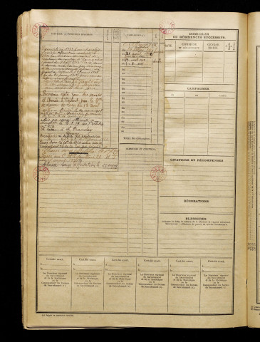 Tuncq, Joseph Nicolas Xavier, né le 06 décembre 1892 à Translay (Le) (Somme), classe 1912, matricule n° 1353, Bureau de recrutement d'Abbeville