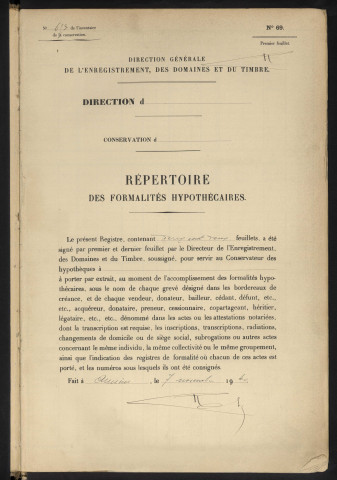 Répertoire des formalités hypothécaires, du 23/02/1944 au 29/07/1944, volume 653 (Conservation des hypothèques d'Amiens)