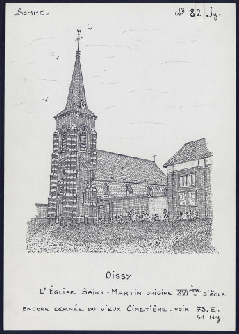 Oissy : église Saint-Martin - (Reproduction interdite sans autorisation - © Claude Piette)