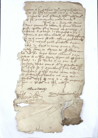 Etude de Me Martin Miraulmont à Amiens (étude n°21). Minutes de l'année 1585