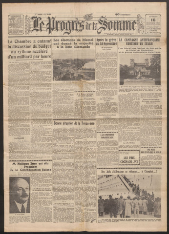 Le Progrès de la Somme, numéro 21636, 16 décembre 1938
