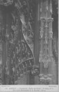 Cathédrale - Stalles du Choeur - 1ère série, n°6 - Décoration flamboyante de la Parclose - 56-57