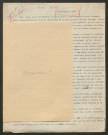 Témoignage de Castermann, F. et correspondance avec Jacques Péricard