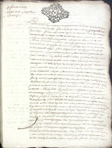 Etude de Me Charles Machart à Amiens (étude n°16). Minutes de l'année 1729
