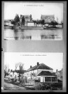 Le Bosquel (Somme). La mare, Les Ecoles et la Mairie (cartes postales)