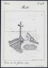 Ault : croix sur la falaise sud - (Reproduction interdite sans autorisation - © Claude Piette)