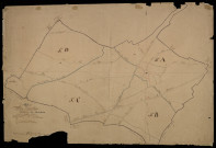 Plan du cadastre napoléonien - Clairy-Saulchoix (Clairy) : tableau d'assemblage