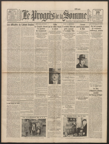 Le Progrès de la Somme, numéro 18531, 25 mai 1930