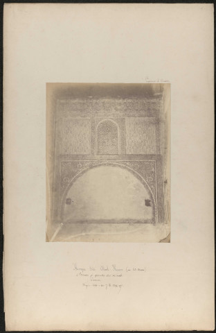 Province d'Oran. 21 planches photographiques pour l'inventaire de monuments historiques : mosquée de Sidi-bel-Hacen ou Sidi-Aboul-Hacen, mosquée de Sidi-el-Hallony