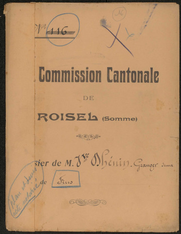 Fins. Demande d'indemnisation des dommages de guerre : dossier Dhénin-Granger