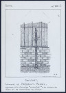 Onicourt (commune de Grébault-Mesnil) : vestiges d'un calvaire “enchainé” à un pignon de tôles et de parpaings de ciment - (Reproduction interdite sans autorisation - © Claude Piette)