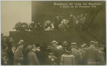 BEISETZUNG DER OPFER DER REVOLUTION IN BERLIN AM 20. NOVEMBER 1918
