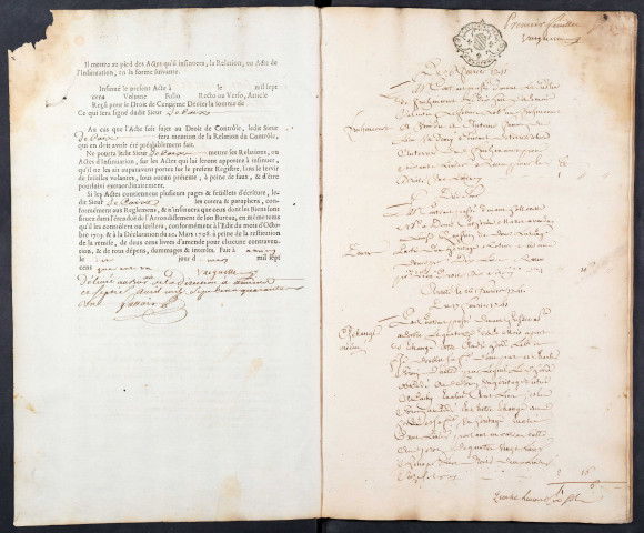 Contrôle des actes du bureau de Corbie pour la période du 26 février 1741 au 20 janvier 1742