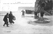 16 mars 1914 - Sur l'esplanade de la plage après la tempête