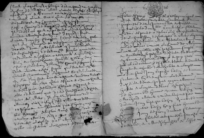 Etude de Me Henri Louette à Amiens (étude n°22). Minutes de l'année 1680