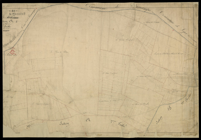 Plan du cadastre napoléonien - Ville-le-Marclet (Ville Saint-Ouin) : Rederie (La), A1
