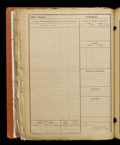 Inconnu, classe 1917, matricule n° 125, Bureau de recrutement d'Amiens