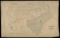 Plan du cadastre napoléonien - Gratibus : Chef-lieu (Le) ; Prairie (La), C