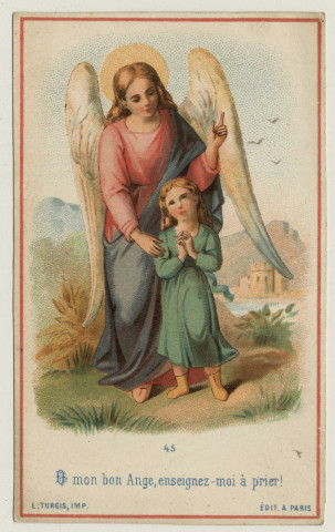 Mon bon Ange, enseignez-moi à prier ! Prière d'un enfant avec son ange gardien