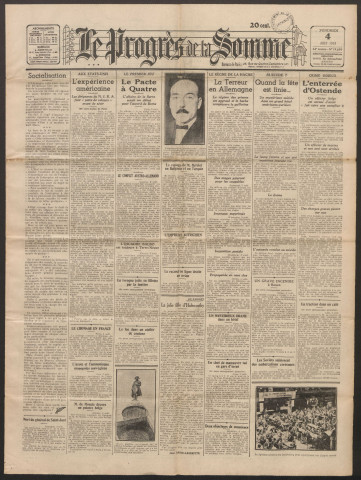 Le Progrès de la Somme, numéro 19699, 4 août 1933
